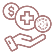 hand receiving payment for medical services