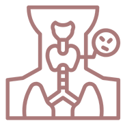 line icon of telemedicine visit with female practitioner